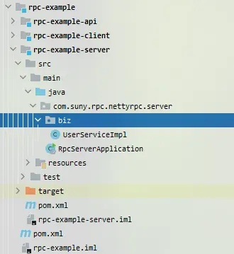 rpc-example-server模块